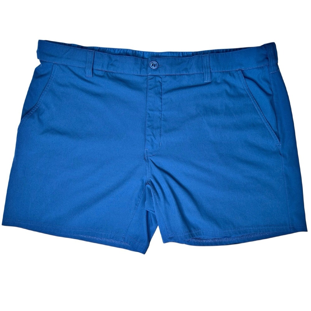Huk Pursuit Fishing Shorts Men XXXL Blue 6 Inch Quick Dry Stretch UPF 30 Outdoor
